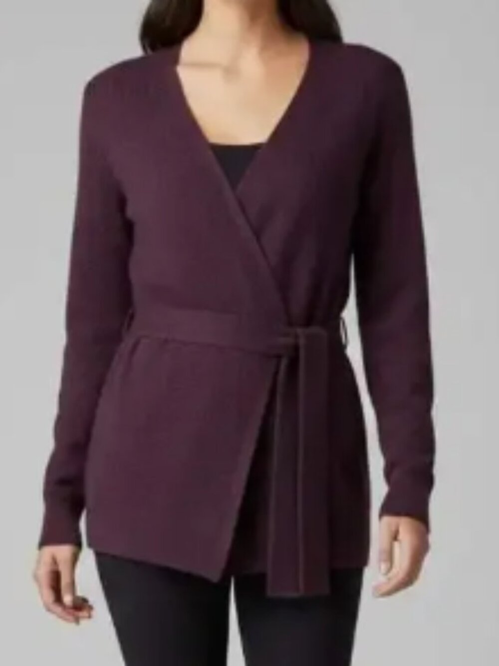 NWT Athleta Alpine Wrap Sweater, Merino Wool/Cashmere Blend - Womens Medium